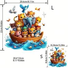 1 pièce/2 pièces/3 pièces Autocollants de transfert de chaleur à thème océanique - animaux lavables, conviennent pour les t-shirts, jeans, vestes, sacs à dos, vêtements, chapeaux - design avec éléphants, tigres, chats, chiens, oiseaux