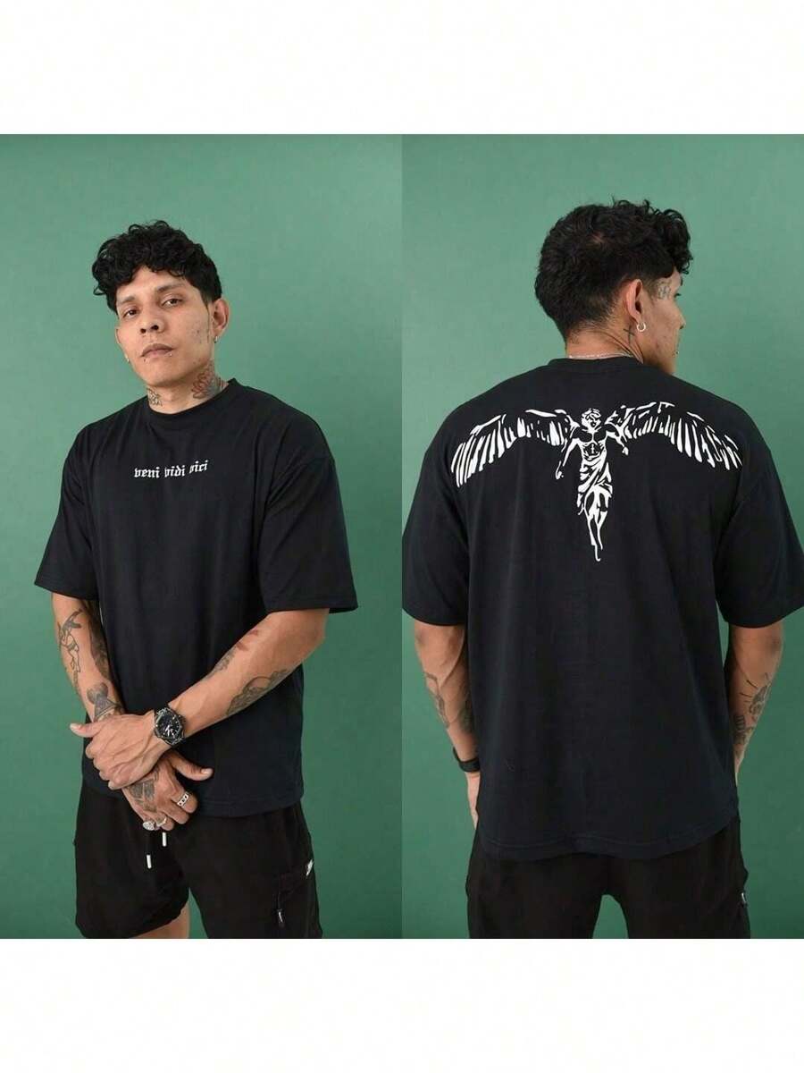 Oversized Shirt Streetwear Oversize Wide Shirt #003 - Black - View 1