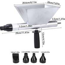 Electric Mortar Grouting Machine Cement Caulking Gun For Brick Walls Pointing UK - 銀色 - 查看 9