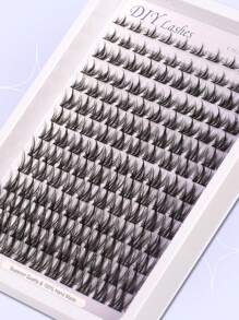 Himirell 140 Stück Manga Wimpernbüschel C-Locken MIX 8-16mm Flaum Natürliche Wimpern zum Selbermachen, Einzelne Falsche Wimpern, Einfach zu tragen, wiederverwendbar, für tägliches Make-up