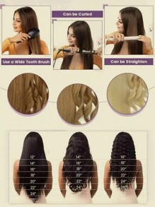 7片/套 Remy真人发夹式接发，1B自然黑，柔软直发，双层缝制 - S1B - 查看 10