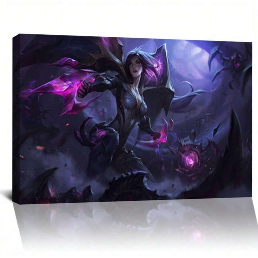 Framed Arcane Anime Poster Poster Jinx And Vi Poster Canvas Prints Battle Of The Two Cities Wall Art For Home Office Living Room Decorations - Framed - View 1