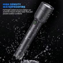 PHILIPS 1 szt. Latarka ładowana przez USB Mocna latarka o bardzo długim promieniu Przenośne domowe światła LED z 4 trybami oświetlenia Przetrwanie na świeżym powietrzu Oświetlenie zewnętrzne Awaria zasilania Światła awaryjne Do pracy w terenie, oświetlenie drogowe, piesze wędrówki, wspinaczka, prezenty na Święto Dziękczynienia i Boże Narodzenie