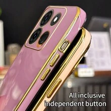 Phone Case, New Luxury, High-End, Sturdy, , Shock Resistant, Heavy-Duty TPU Soft Protection Back Cover, Shock Resistant For Phone Case, New Luxury, High-End, Sturdy, , Shock Resistant, Heavy-Duty TPU Soft Protection Back Cover, - Purple - View 7