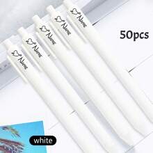 LICVIC 1/2/5/10/20支装定制刻字彩色圆珠笔，个性化儿童姓名圆珠笔，定制中性笔，教师用笔，现代可爱，适合生日礼物、教师节礼物、毕业礼物、返校用品、日常上学、办公用品，送给男士/女士、孩子、朋友、学生、员工、老师、同事的创意礼物，书写舒适，多功能，圣诞礼物 - 風格A - 查看 31