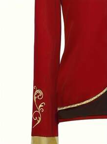 新款万圣节男士时尚夹克金色刺绣宫廷王子运动风衣