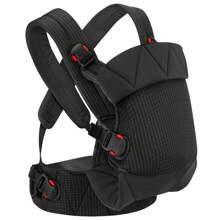 IULONEE 新生儿背带，柔软轻便的婴儿背巾 | 符合人体工学设计，颈部支撑可调节，适合 7-45 磅（约 3-20 公斤）的新生儿，增强舒适度和支撑力 - 黑色 - 查看 8