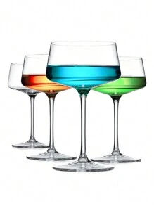 高脚鸡尾酒杯，适合 Amero Spritz、Aperol Spritz、美式咖啡和汤力水，优质水晶饮水杯，长脚鸡尾酒杯，适合户外、露营 - 透明色 - 查看 13