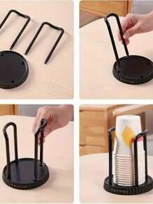 1-2 Stück Einweg-Becherhalter, Mehrzweck-Becher-Aufbewahrungsregal, Kaffee-/Tee-Becher Organizer für Zuhause