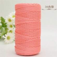 2 Pcs 1.5mm X 240 Yards Nylon Mesh Cord, 2 Pieces Set, Versatile Crafting Yarn Suitable For Knitting, Crochet, Hats, Bags, Wallets, Shoes, Plant Hangers, 100% Nylon, Multi-Color Options