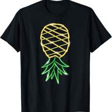 Funny Upside Down Pineapple - Swinger Party 80s Retro T-Shirt