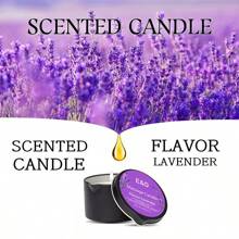 Evoduck Scented Candles, Iron Box Massage Essential Oil Candle, Geothermal Coconut Lotion Body Oil Candle, Suitable For Bedroom Bathroom, Long-Lasting Fragrance, With Essential Oil Fragrance, Perfect Gift For Family And Friends, Aromatherapy Candle Tin Can, Suitable For Travel Birthday , Valentine's Day Or Mother's Day, Aromatherapy Gift Box/2oz - 黑色 - 查看 7
