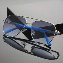 Unisex Spring Silicone Temple Fashion Business Sunglasses, Outdoor Driving Cycling Fishing Sports UV400 Protective Party Travel Gift Glasses - Multicolor - View 2