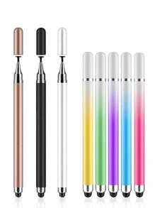 High Precision Silicone Round Disc Tip 2-In-1 Stylus Pen For Phone & Tablet, Capacitive Stylus Pen Compatible With Apple IPad, Tablet, Drawing, Painting, Writing