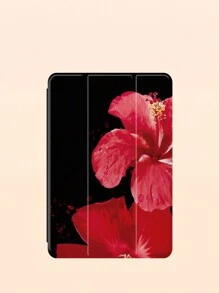 1pc Lily Flower Pattern Flat Protective Case, Compatible With IPad 10.2 Inch, IPad Pro 11 2021/2020/10th Gen, IPad Mini 4/5/6, Galaxy Tab A8 10.5 Inch 2022, MatePad 10.4/Tab, With Pencil Slot, Supports Auto Sleep/Wake
