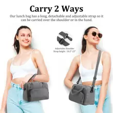 1Piece Portable Lunch Bag Large Reusable Insulated Lunch Box Bento Pouch Dinner Insulation Bag Student Thickened Cute Lunch Fruit Bag Pink Strawberry Stripe Leopard Print Small Floral Bag For School School Accessories School Stuff - hoa - Xem 4