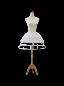 1 pezzo Sottogonna per donna in bianco/nero, per 4 stagioni, fresca per l'estate, sottogonna corta, sottogonna stile Lolita, sottogonna voluminosa per abito da sposa, sottogonna asimmetrica, sottogonna con 2 stecche in pizzo, sottogonna a forma di zucca con 2 stecche, sottogonna a forma di barile con 3 stecche, sottogonna con bordo in chiffon con 2-4 stecche, sottogonna a doppio bordo con 3-4 stecche, sottogonna a croce con 4 stecche, sottogonna con fessura aperta con 5 stecche, gabbia a più strati in acciaio forato, sottogonna stile barocco e Rococo regolabile, adatta per matrimonio, festa, esibizione, cosplay