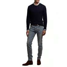 Ralph Lauren Cableknit Cashmere Sweater |  | Men Sports Sweaters - CLASSIC NAVY - View 1