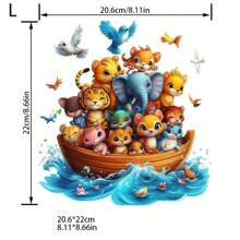 1 pièce/2 pièces/3 pièces Autocollants de transfert de chaleur à thème océanique - animaux lavables, conviennent pour les t-shirts, jeans, vestes, sacs à dos, vêtements, chapeaux - design avec éléphants, tigres, chats, chiens, oiseaux