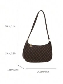 高端新款包包2025新款时尚网红百搭单肩包洋气质感小方包 - 咖啡棕 - 查看 10