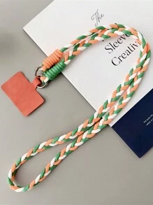 Correa para teléfono trenzada de moda, correa ajustable universal para estuche de teléfono, para regalos de mujeres, familia, amigos, cumpleaños, vacaciones, accesorio para teléfono