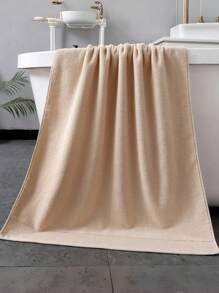 1pc Segmented Faux Pearl Towel, Simple & Elegant Luxury Bathroom Hand/Bath Towel, Super Soft, Absorbent, Skin-Friendly, Suitable For Bathroom, Gym, Hotel, Beach, Daily Necessity, Perfect Gift For Home And Travel