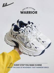 WARRIOR Warrior Fashionable Retro Sports Shoes For Women Spring And Summer Lightweight Comfortable Breathable Running Shoes Modest Style Casual Sneakers Applicable Throughout The Yearwear-Resisting All-Day Wear Training Sneakers Little White Shoes