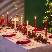 3/6/12 Pcs Tabletop Metal Candle Holders - Elegant Cone-Shaped Candle Stand For Dinner, Wedding, Anniversary, Home & Hotel Decor - Multi-Purpose Party & Home Themed Set, Ideal Centerpiece Decor & Gift - No Candle Included Gifts Birthday Graduation - Multicolor - View 6