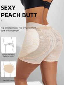 High Waisted Shorts For Women, Shapewear Butt Lift Padded Shorts, Sexy & Elegant Tummy Control Seamless Underwear With Removable Sponge Padding, Lightweight For Summer