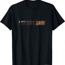 I SHOOT RAW T-Shirt - Black - View 1