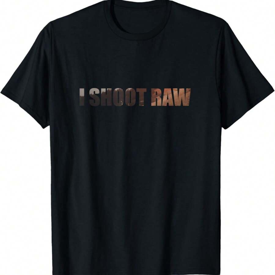 I SHOOT RAW T-Shirt - Black - View 1