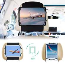 Tablet Holder For Car, Upgraded IPad Holder For Car Back Seat Headrest Mount Holder For Kids With Anti-Slip Strap,Silicone Holding Net/Fits All 7-12.9'' Tablets Graduation Bag For School School Accessories School Stuff - Black - View 6