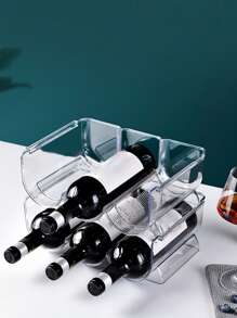 1 件豪华 Lucite 酒架，适用于家用冰箱