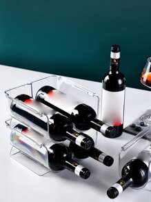 1 件豪华 Lucite 酒架，适用于家用冰箱