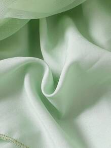 Falda de tul verde con malla linda para niña pequeña, apta para uso al aire libre - Verde - Ver 6