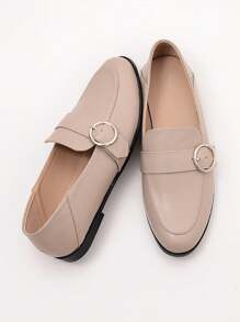 Women's Fashion Soft Leather Soft Bottom Loafers, 2025 Spring & Autumn New Versatile Slip-On Mules For Casual And Commute