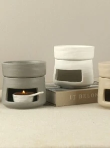 1 件现代简约欧洲陶瓷香薰炉 | 优雅烛台和精油扩散器（不含烛台）