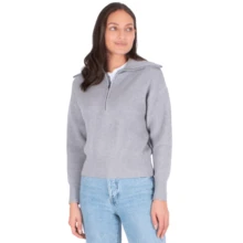Generra | Sudadera Casual Abierta para Dama - Gris - Ver 1