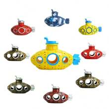 1 件沉船和潜艇水族馆装饰，鱼和虾的庇护所，虾、蜥蜴的隐藏洞穴，玻璃容器装饰