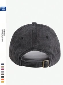 1pc Vintage Korean Style BLACK Film Print Adjustable Casual Baseball Cap, Unisex Retro Trucker Hat, Soft Peak, All Season, Suitable For Leisure, Hiking, Photography, Birthdays, Parties, Holiday & Valentine's Day Gifts