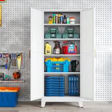 75.2"H Pantry Storage Cabinet, Kitchen Storage Cabinets With Adjustable Feet And Shelves, Metal Pantry Cabinet For Kitchen, Living Room, Laundry Room And Dinning Room