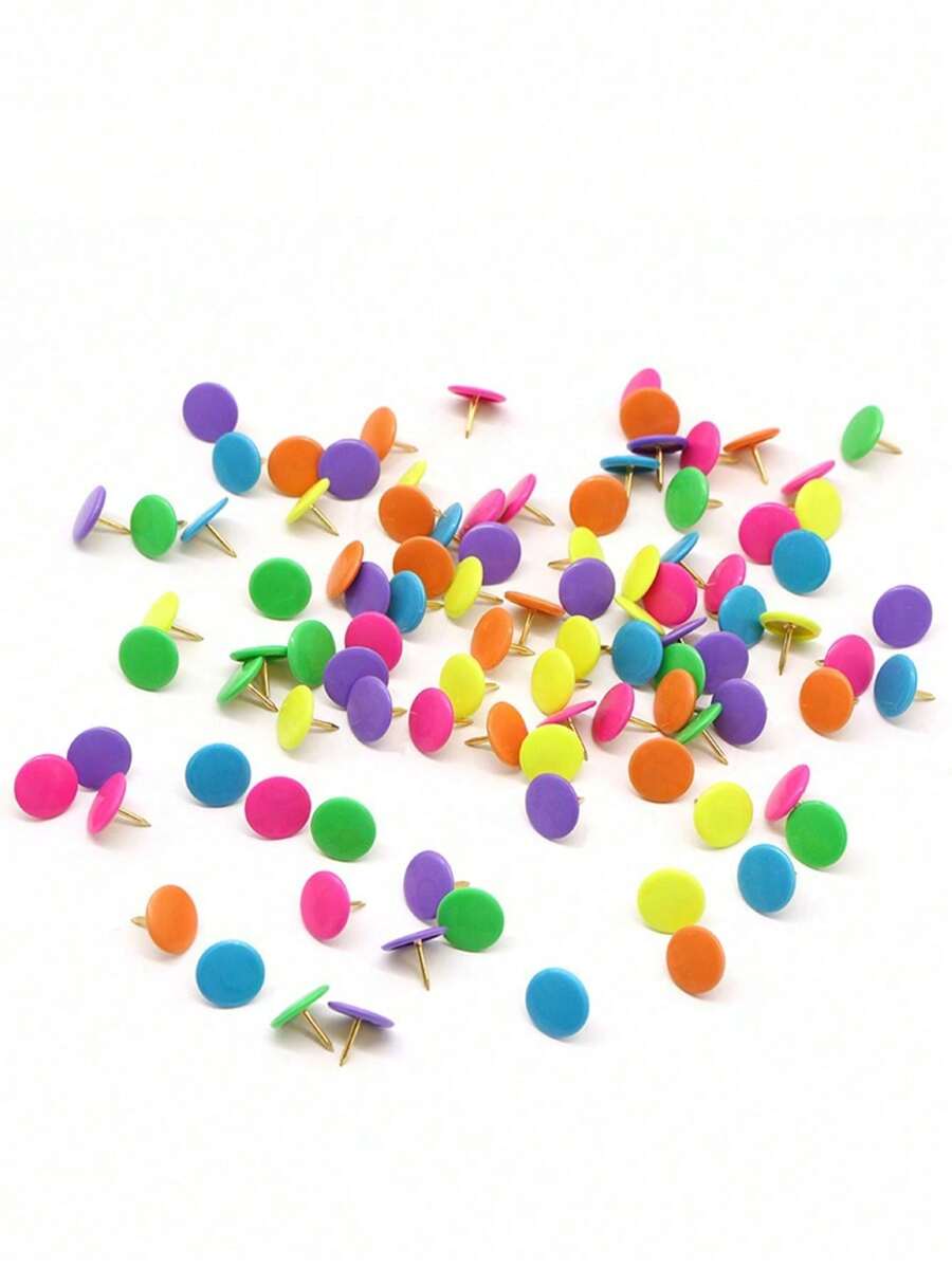 100个/盒彩色涂层回形针，返校，学校用品