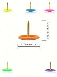 100个/盒彩色涂层回形针，返校，学校用品