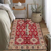 Tapete de Corredor anti-manchas e antiderrapante lavável em fibra de poliéster, adequado para sala de estar, quarto, cozinha, lavanderia e decoração de quarto