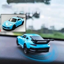 [Dynamic Decoration] Dynamic Drift Car Dashboard Decoration, Iron Material, Uncharged Power Mode, Novelty Model With Physics-Based Movement For Vehicle Interior Accessory, Car Accessories