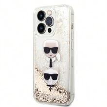 Karl Lagerfeld Funda Karl Glitter K&c Para iPhone - Dorado - Ver 2