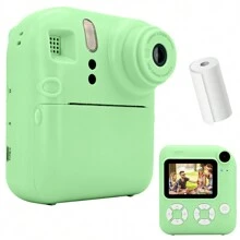 Upgrade Camera Instant Print voor mannen en vrouwen, 1080P HD Dual-Lens Selfie Digitale Camera met Printpapier Kerst Verjaardagscadeaus voor mannen en vrouwen, 1200/1300 MAh Oplaadbare Lithium-ion Batterij