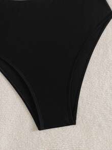 1 件花卉装饰吊带连体泳衣，日常休闲时尚