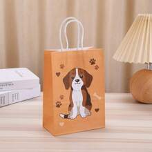 6 件可爱卡通礼品袋，可爱宠物牛皮纸袋，手提袋，生日礼物包装袋 - 彩色 - 查看 8