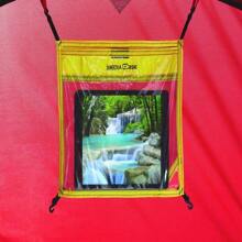 Carpa grande para camping al aire libre, carpa cabina impermeable roja de 3 habitaciones y porche con pantalla para 10 personas - 1 - Ver 7